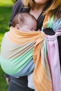 Luna Ring Sling Tara Joy Man snuggles